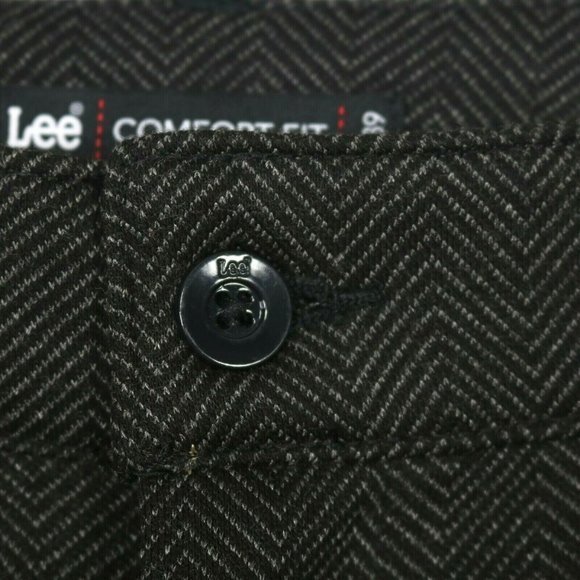 Lee Comfort Fit Pants Straight Gray Knit‎ Stretch 16 Short 16 x 30 - Picture 11 of 12
